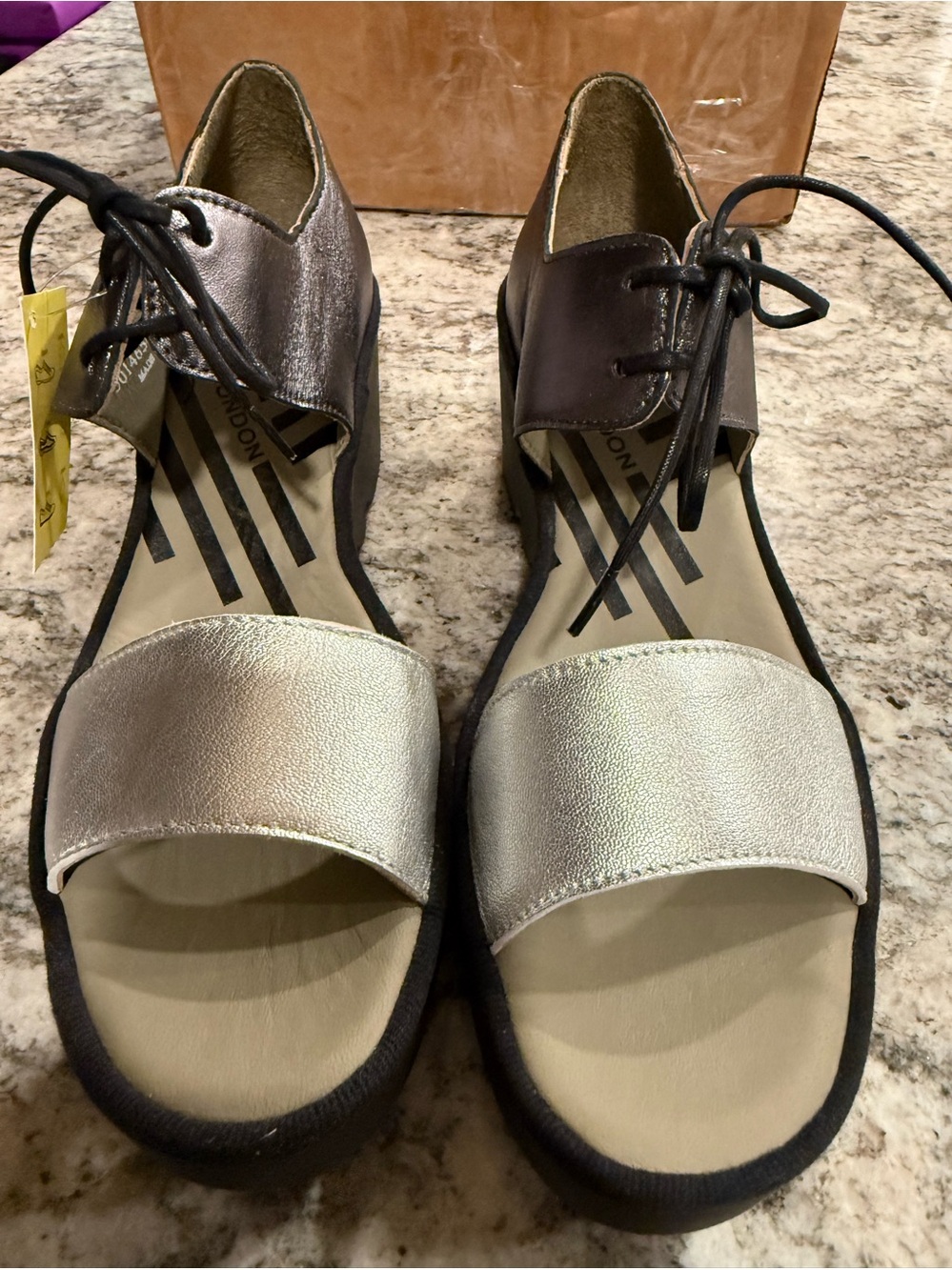 Fly London Lace Up Wedges.. NWT